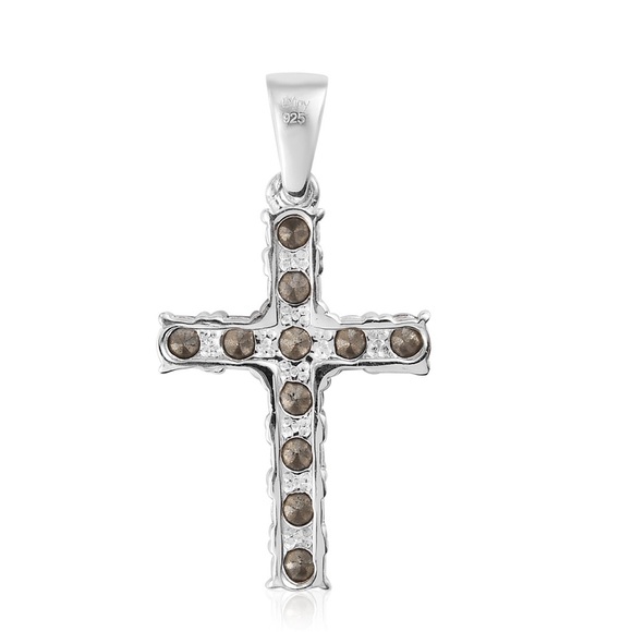 SWAROVSKI Montana Crystal Cross Pendant - Picture 4 of 5